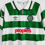 1991/92 Celtic Home Green Retro Soccer Jersey