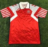 1992 Denmark Home Red Retro Soccer Jersey