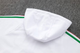 2025 Italy White Hoody Zipper Jacket