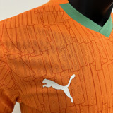 2025 Ivory Coast Home Orange Player Version Jersey