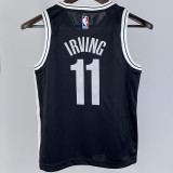 Nets IRVING #11 Bkacl Kids NBA Jersey 热压