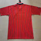 1995/96 Rangers Away Red Retro Soccer Jersey