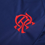 2025 Flamengo Sapphire Blue Hoody Zipper Jacket Tracksuit