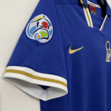 1996 Italy Home Blue Retro Soccer Jersey