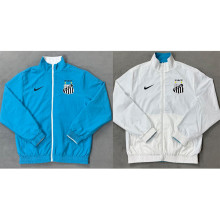 2012/13 Santos White And Blue Retro Reversible Windbreaker 双面