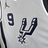 2021 Spurs PARKER #9 Grey NBA Jerseys
