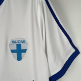 1982 Finland Home White Retro Soccer Jersey