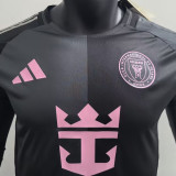 2025/26 Inter Miami Away Black Player Version Long Sleeve Soccer Jersey  长袖
