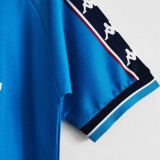 1998/99 Man City Home Blue Retro Soccer Jersey