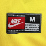 1998 Brazil Home Yellow Retro Long Sleeve Jersey (No small fonts on the chest)