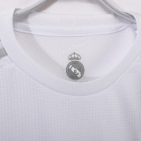 2015/2016 RM White Home Retro Long Sleeve Soccer Jersey