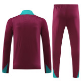 2025 PSG Wine Red  Kids Sweater Tracksuit