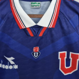 1996 Universidad de Chile Home Blue Retro Long Sleeve Retro Jersey