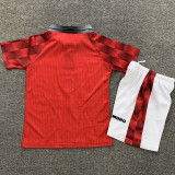 1996/98 M Utd Home Red Retro Kids Soccer Jersey