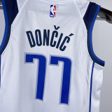 Mavericks DOECIC #77 White Kids NBA Jersey 热压