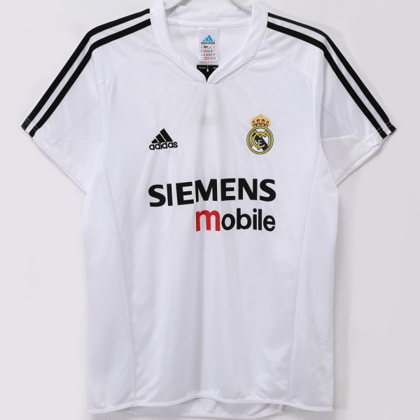 2004-2005 RM White Home Retro Soccer Jersey