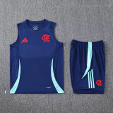 2025 Flamengo Sapphire Blue Vest Training Jersey(A Set)
