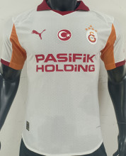 2025/26 Galatasaray Away White Player Version Soccer Jersey 5 Stars 5星