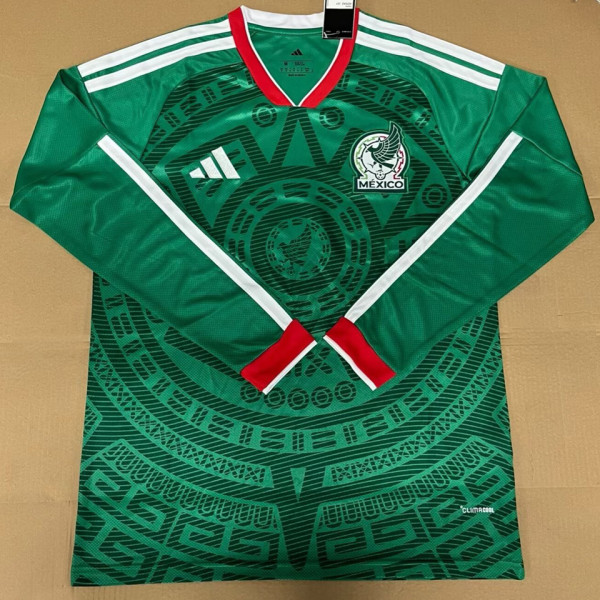 2026/27 Mexico Home Green Fans Long Sleeve Soccer Jersey