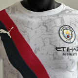 2025/26 Man City Away Player Version Long Sleeve Soccer Jersey