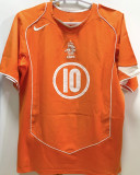 V. NISTELROOY #10 NL Home Orange Retro Jersey 2004 ★★