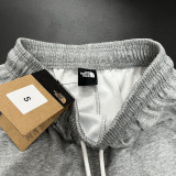 2025 TNF Grey Pure Cotton Sports Trousers Zipper style