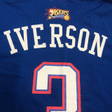 IVERSON # 3 ALL STAT 2009 Blue Mitchell Ness Retro Jerseys