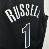 Nets RUSSELL #1 Black NBA Jerseys
