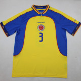 2001/02 Colombia Home Yellow Retro Soccer Jersey