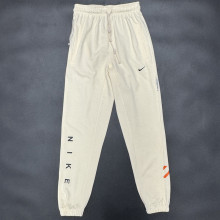 2025 Nk~ White Pure Cotton Sports Trousers Zipper style