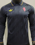 2025 JUV Retro Style Player Version Long Sleeve Soccer Jersey