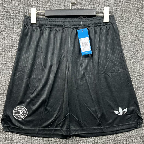 2025 Germany 125Th Black Fans Shorts Pants