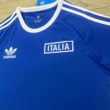 2024 Italy Home Blue Retro Style Jersey