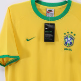 2000 Brazil Home Yellow Retro Soccer Jersey