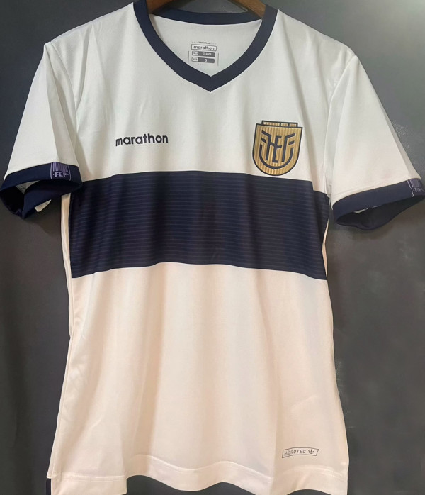 2024/25 Ecuador Away White Fans Soccer Jersey