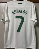 2010 Portugal Away White Retro Player Version Soccer Jersey 球员版