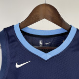 Grizzlies MORANT #12 Sapphire Blue  Kids NBA Jersey 热压