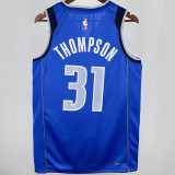 2025 Mavericks THOMPSON #31  Blue NBA Jerseys