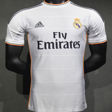 2013/14 RM White Home Retro Player Version Soccer Jersey  球员版