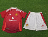 2024/25 M Utd Home Red Player Version Kids Jersey 球员版童装