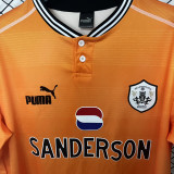 1998 Sheffield Wednesday Away Orange Retro Soccer Jersey