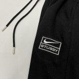 2024/25 Nk~ Black Pure Cotton Sports Trousers Zipper style