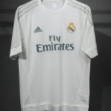 2015/16 RM White Home Retro Player Version Soccer Jersey 球员版