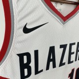 Trail Blazers YANG #16 White NBA Jersey