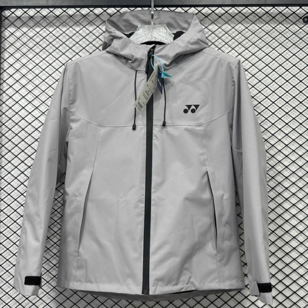 2025 Yonex Cotton Thickened Warm Grey Outdoor Jacket #A804加棉冲锋衣