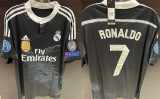 RONALDO # 7 RM Black Dragon Retro Jersey 2014/15 (Have All Patch) (2014+10) 全套章 ★★