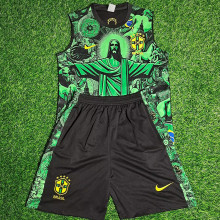 2025 Brazil Vest Training Kids Jersey  童装