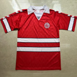 1988 Denmark Home Red Retro Soccer Jersey