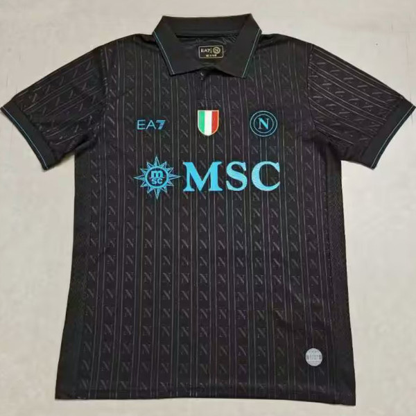2025/26 Napoli Third Black Fans Soccer Jersey