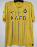 2023/24 Al Nassr Home Yellow Player Version Soccer Jersey